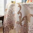 Table Wedding Banquet Cloth Luxury Design Clothing Display Table Wedding Party Banquet Dining Lace Purple Table Cloth