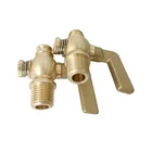 Cock Brass 1/4MIP X BIB Lever Handle Air Cock/Gauge Cock/Stop Cock