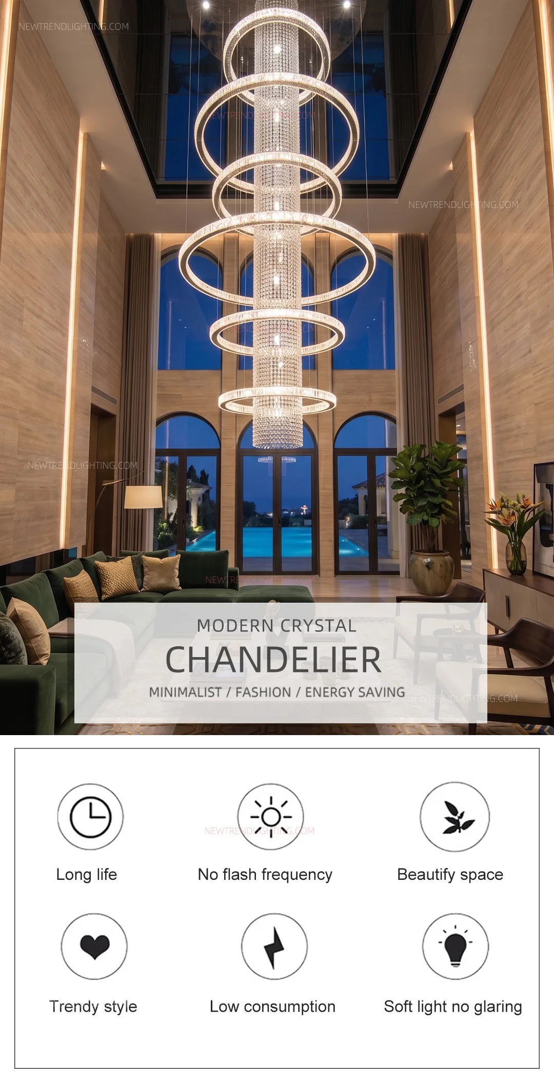 cpl 510 custom free form crystal chandelier luxury architectural led lighting manufacturer for villas foyers-0