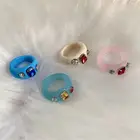 Diamonds Ring 2021 New Senior Design Color Gem Diamonds Have Qualitative Feeling Of Women's Resin Ring