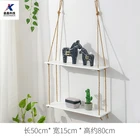 Decoration Bedroom Living Room Rope Hanging Wall Shelf Wall Wooden Decoration