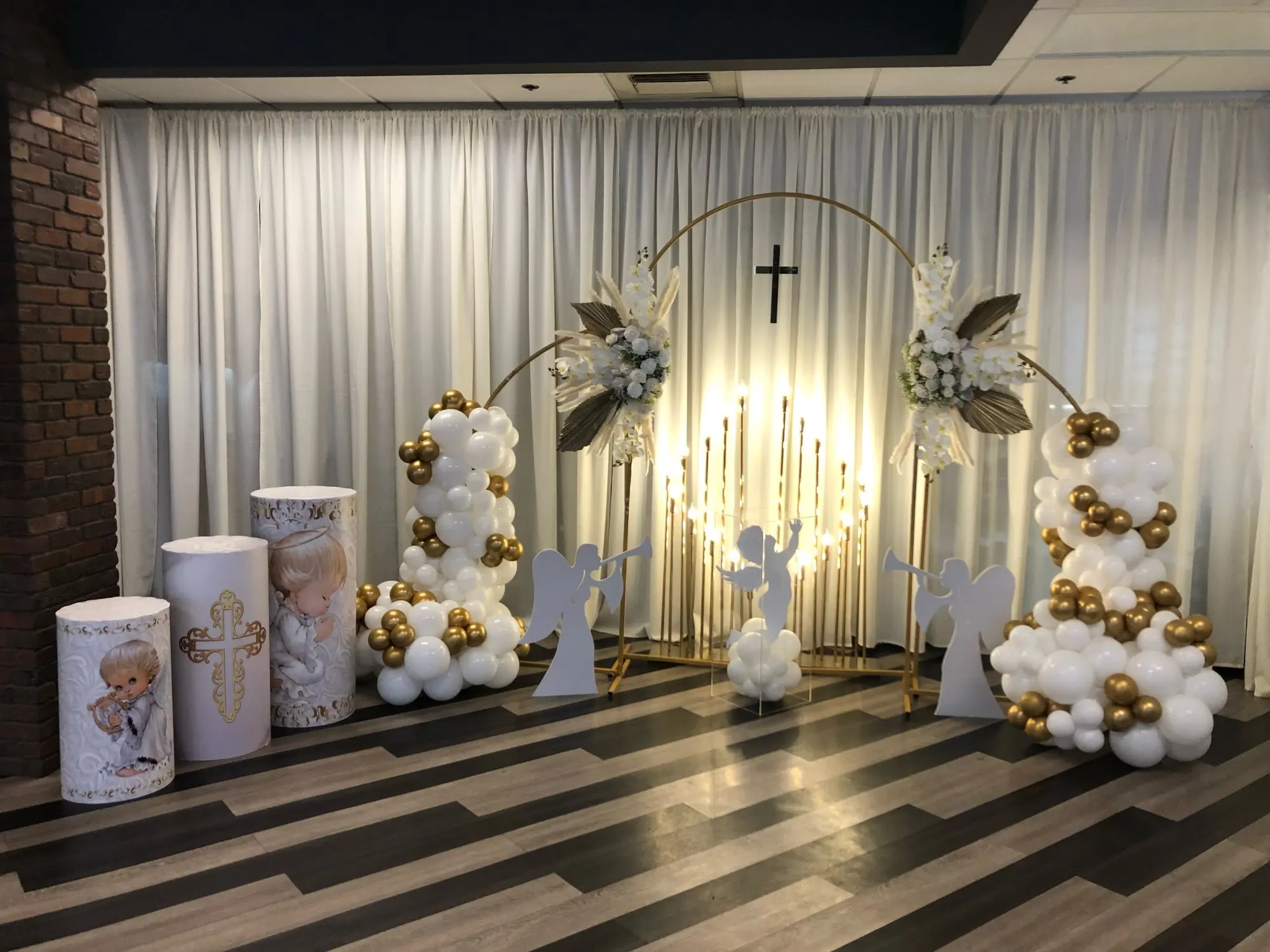 Hot Selling 3Pcs Set Arch Aluminium Flower Frame iron Wedding Backdrop for wedding party decoration backdrop