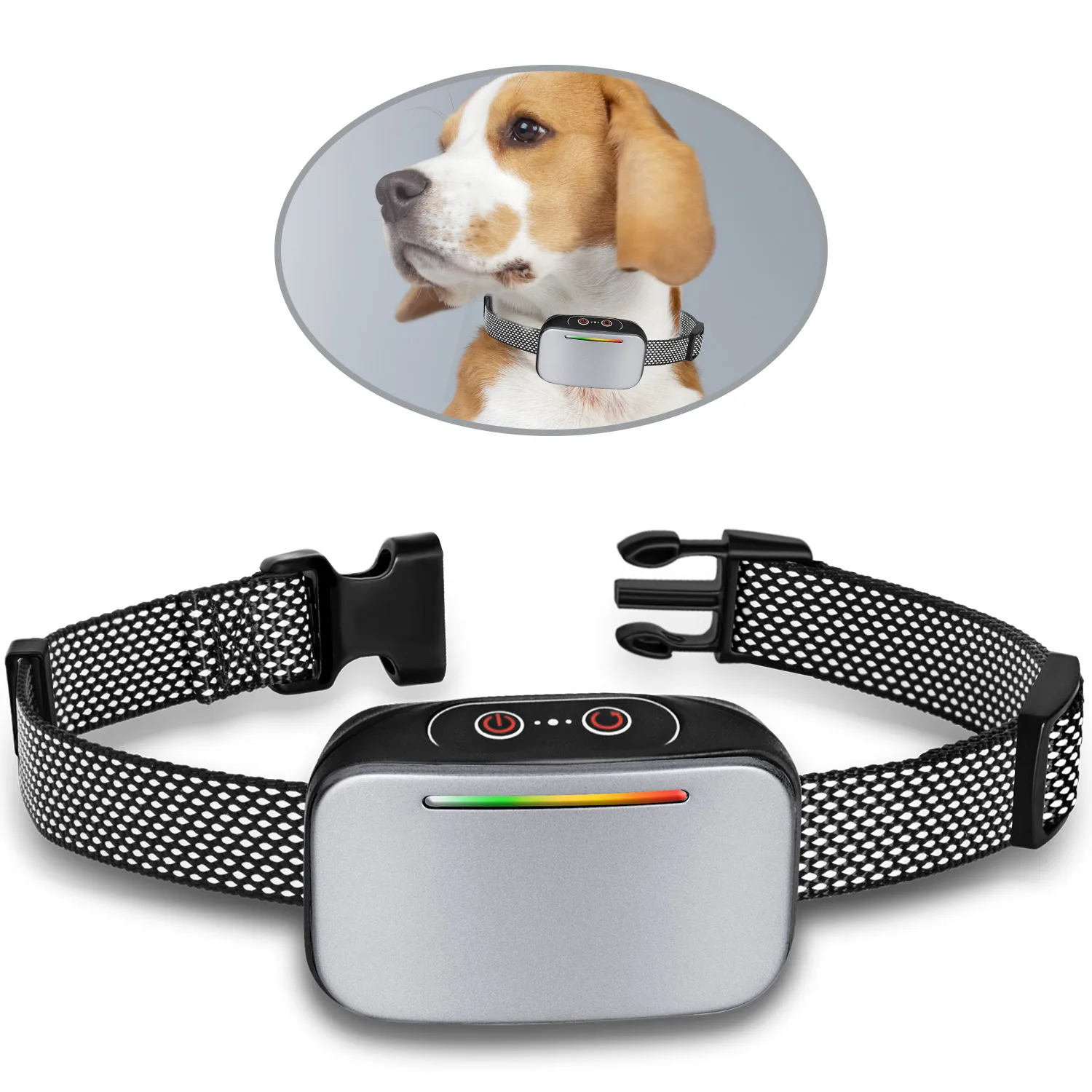 Electronic Pet Dog Barking Collar Safety Waterproof Vibration Training