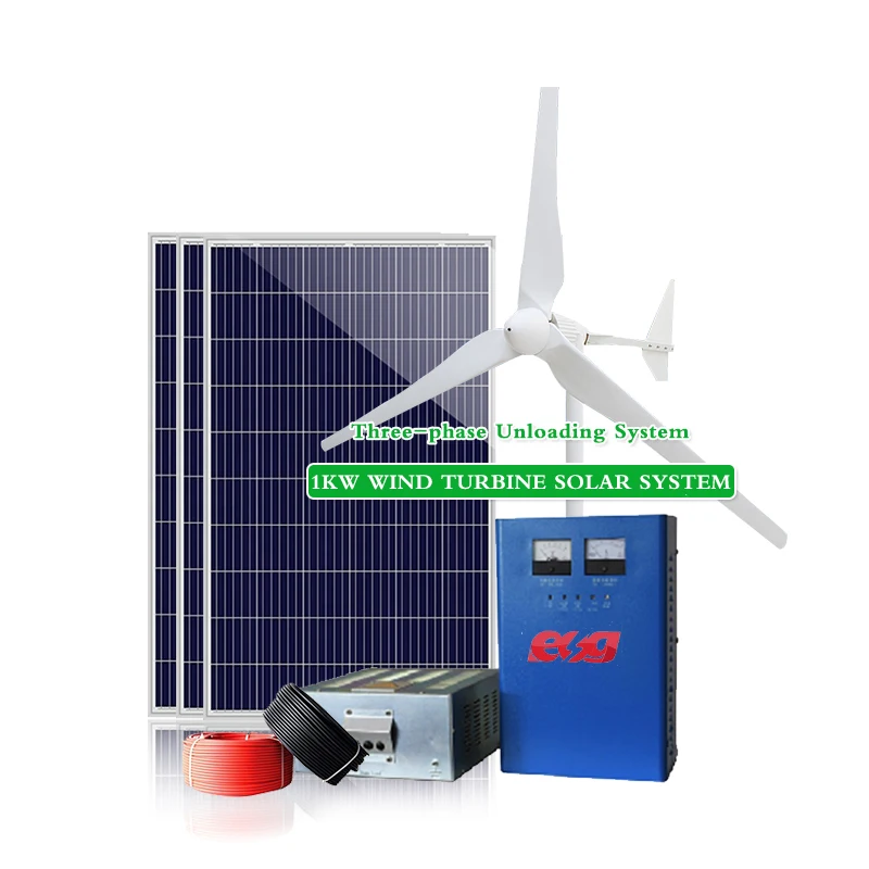 ESG High Quality Home Power Energy Panels Water Heater 1kw 3kw 5kw Energy Hybrid Wind Solar System