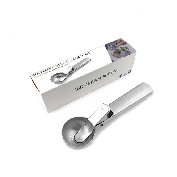 Durable Cookie Scoop Small Stainless Steel Ice Cream Spoon with Trigger Ice Cream Scooper