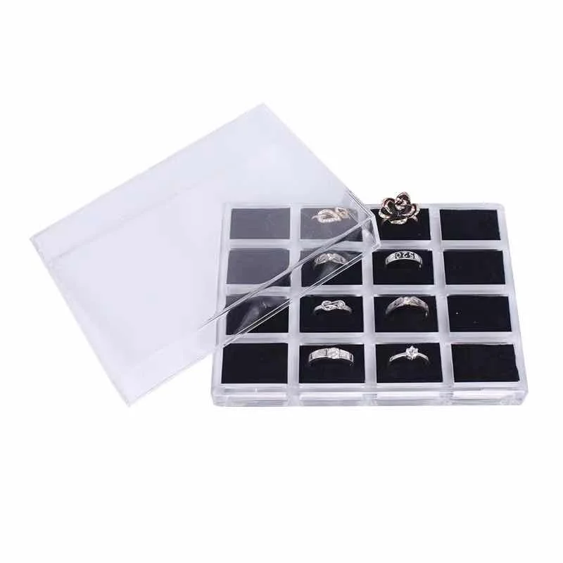 Acrylic high - grade transparent colorless fashion ring box