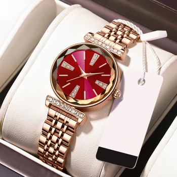 2024 Classic Design Women Dress Watch Custom Logo Luxury Ladies Stainless Steel Bracelet Watch Online Shopping Watches for Girls