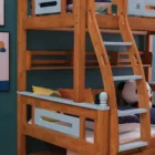 Furniture Children Wood Children Bunk Bed Solid Wood Bunk Bed Kids Bedroom Furniture Set For Children