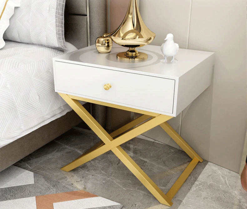 Nordic Modern Solid Wood Bedside Table Simple And Creative Bedroom