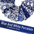 Cotton Porcelain Style Wholesale Cotton Fabric Bundle Fat Quarters Fabric Bundles