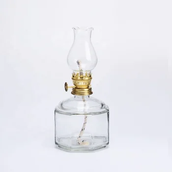 Clear Glass Oil Lamp Decorative Oil Lamp