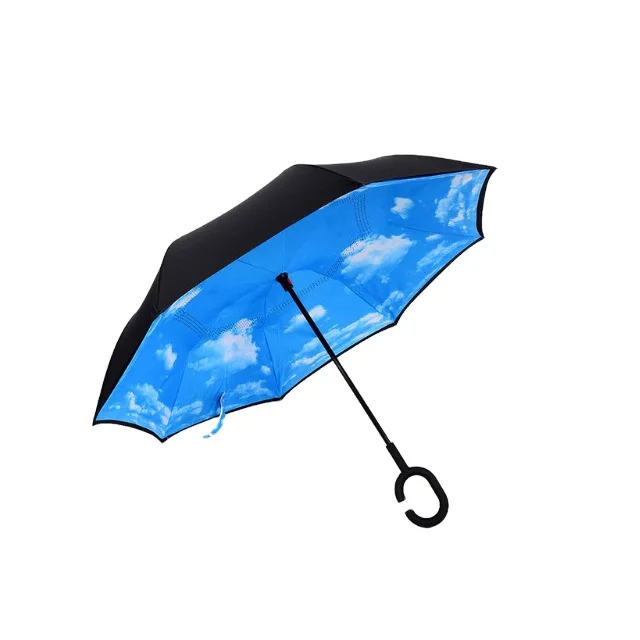 Double Layer Inverted Golf Umbrella Custom Logo