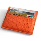 Purse Wallets Wallet Ostrich Skin Purse Wholesale Short Small Wallets Customised High Quality Small Leather Wallet