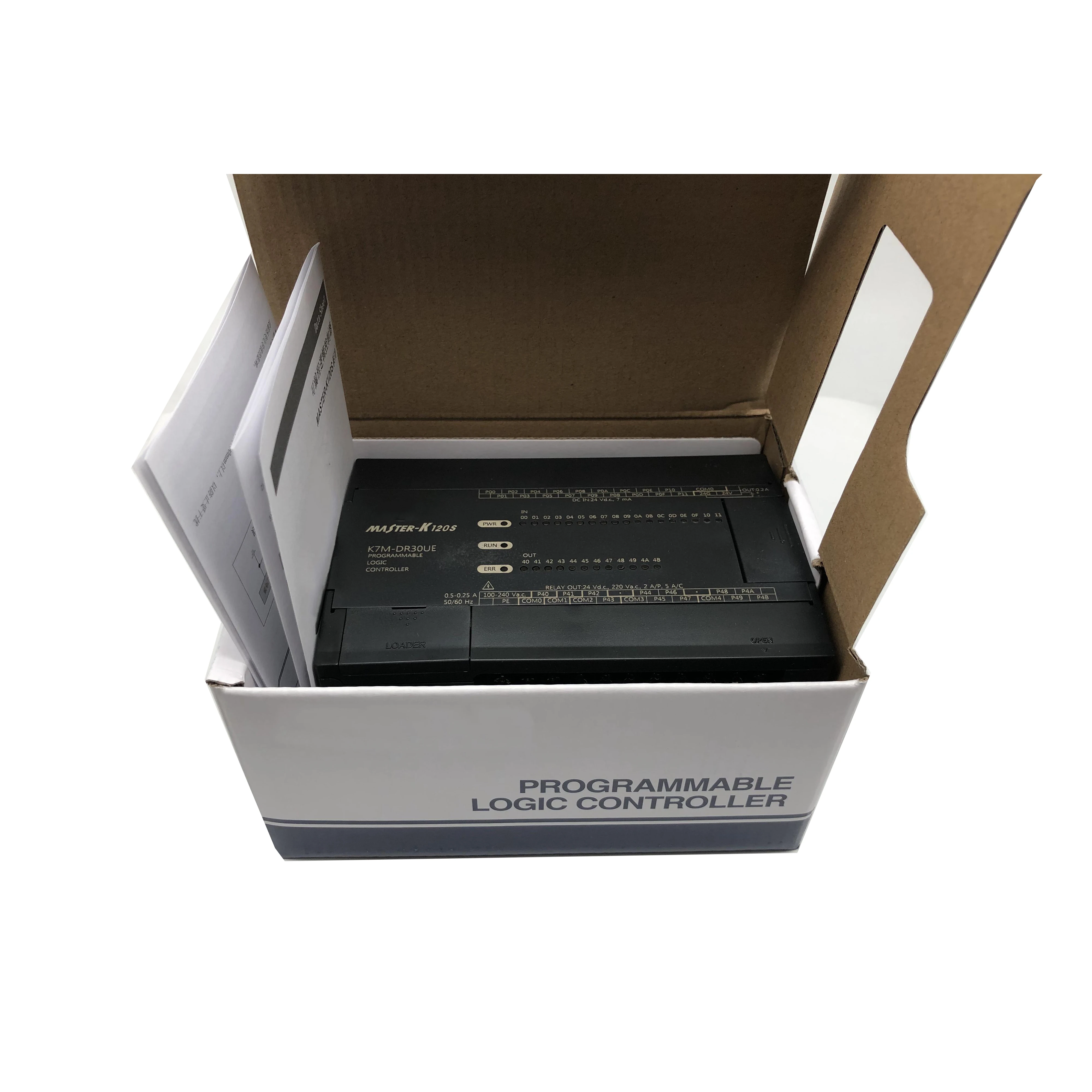 o points relay output it performs logic control timing counting and on site signal acquisition supports program editing and system expansion -5