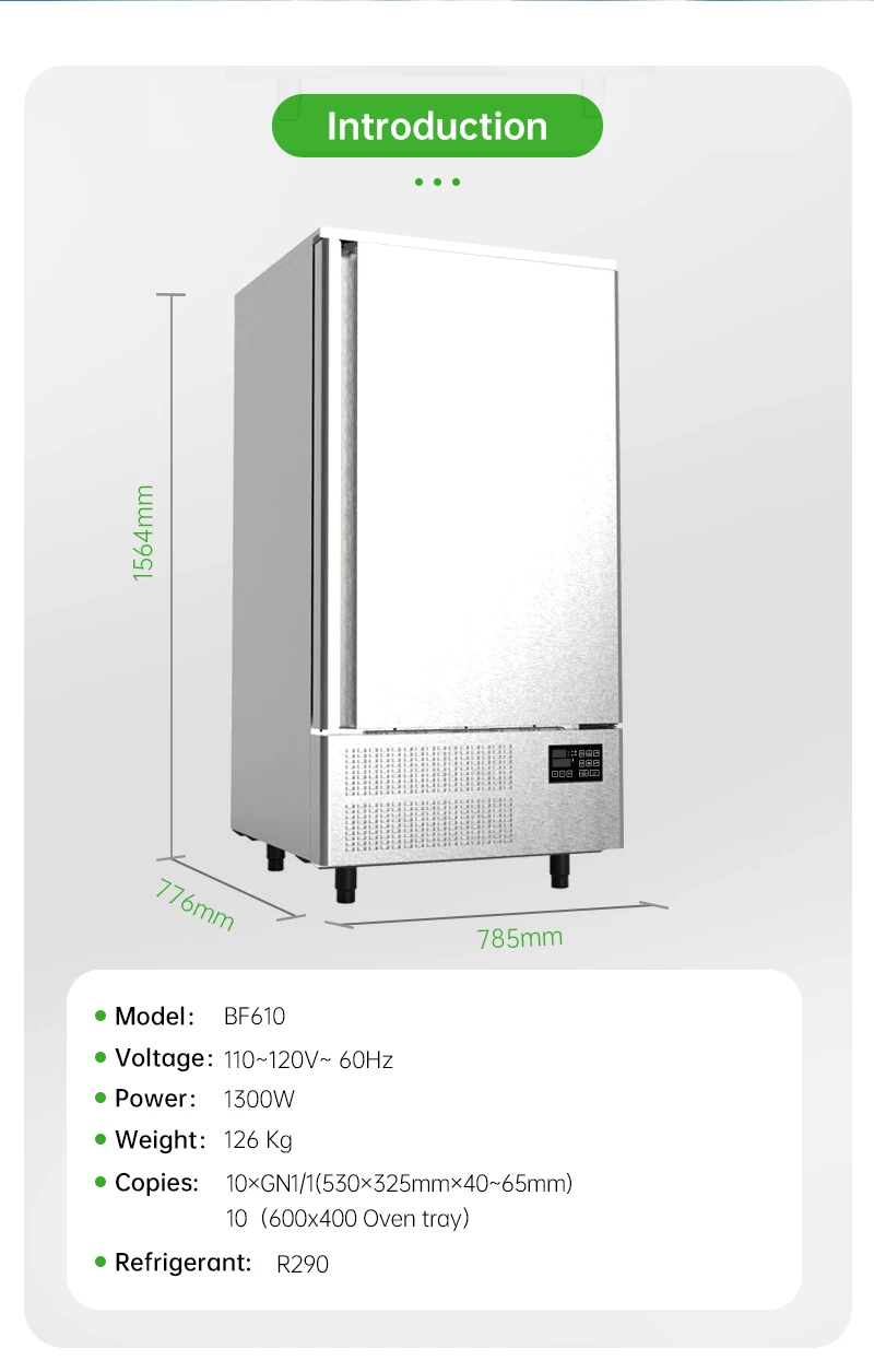 Quick Fast Blast Chiller, Stainless, Steel - detail 6