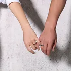 Ring Ring Finger Ring Wholesale Fashion Stainless Steel Black Couples Rose Gold Finger Promise Custom Ring