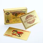 Cards Playing Plastic Cards Classic Hot Sale Gold Foil Custom Printing Plastic Playing Poker Cards