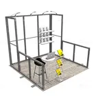 Exhibition Shelf 10x10 Metal Frame Advertising Exhibition Booth Stand For 3x3 With Shelf