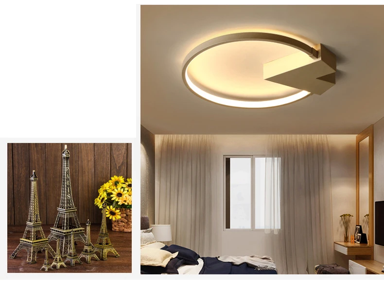 Simply Post-Modern Nordic Circle Surface Mounted LED Ceiling Lamp Indoor Round Ceiling Lighting