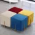 Metal base velvet rectangle ottoman bench stool event ottoman