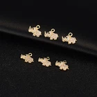 Charm Charms Micro Insert Zircon Animal Small Pendant Charm 14K Gold Plated Cute Small Charms For Jewelry Making