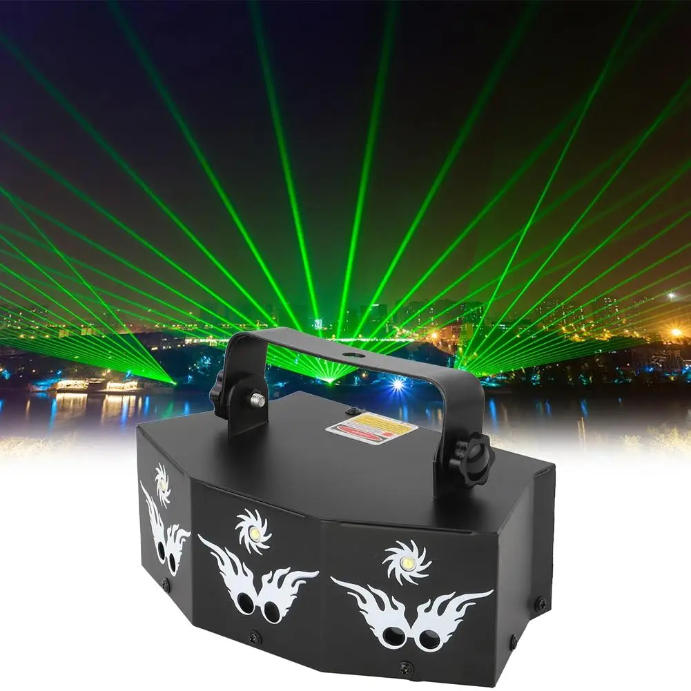 U'King Mini Bühnenbeleuchtung RGB LED Laser Projektor Club Show Party Licht USB 
