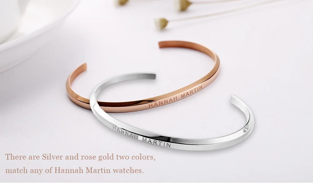 Hannah Martin Bracelet Rose Gold Stainless Steel Vacuum Plating Jewelry