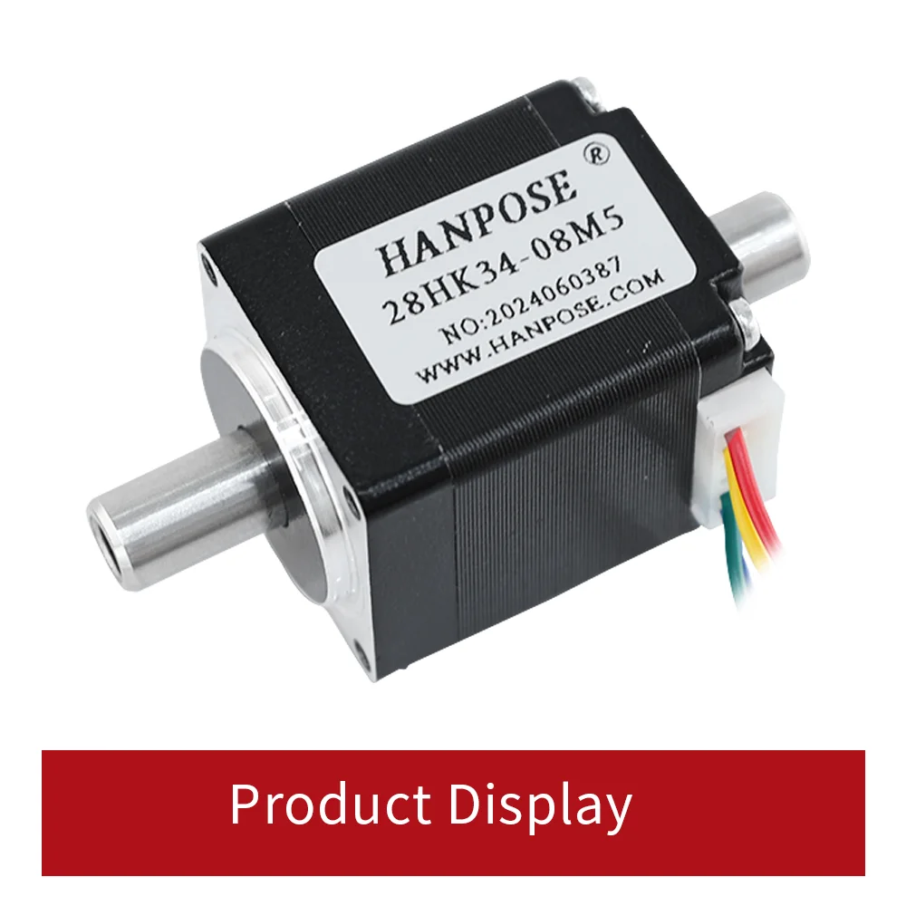 product hanpose nema 34 08a dual axis stepper motor 28hk34 28hk40 28hk50 18 degrees 2 phase stepper motor-11