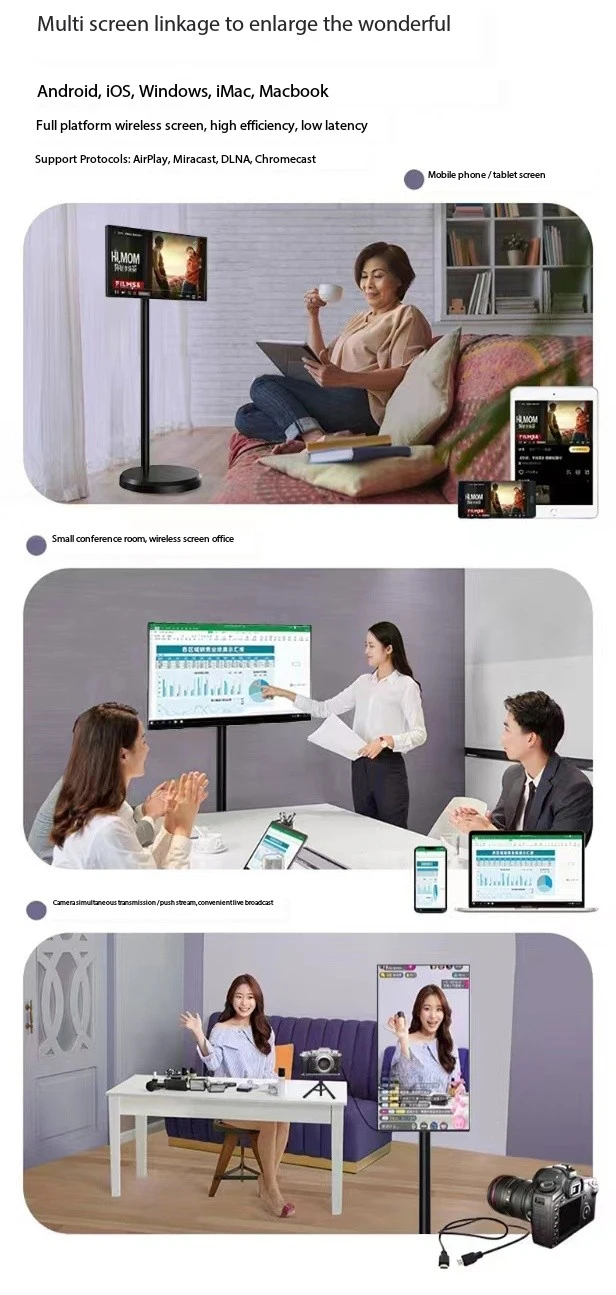 mobile stand tv display