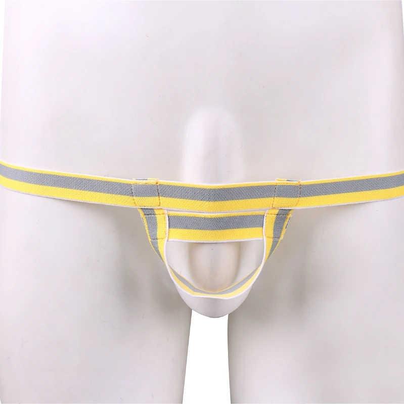 Fashion Mens Bandage Ball Lifter Booster Underwear Thong Hole Panties T Back Panties