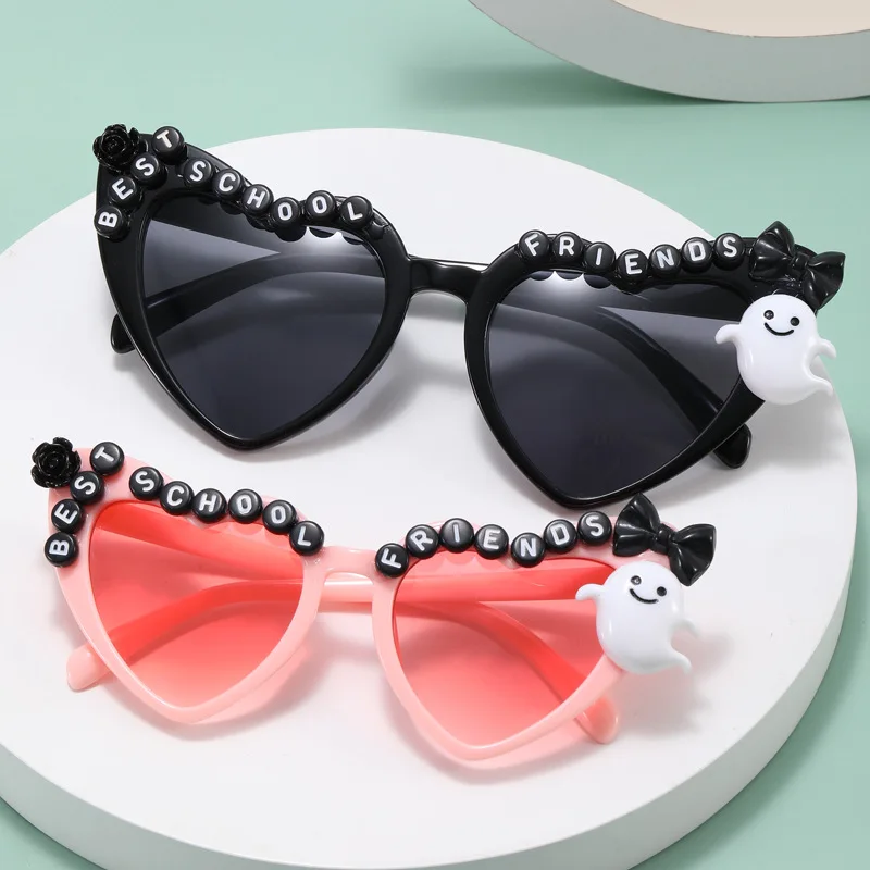 INS popular kids fashion shades sunglasses heart shape baby boys girls party glasses for children match adults