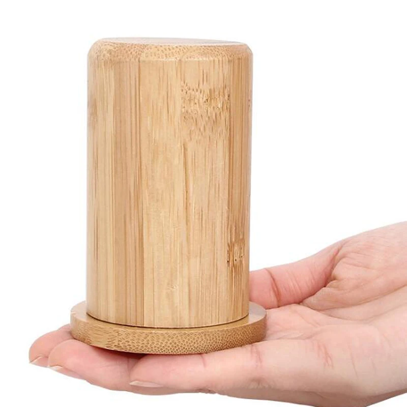 Kitchen Dining Pack Wooden Toothpick Holder Portable Toothpick Dispenser Bucket Toothpick