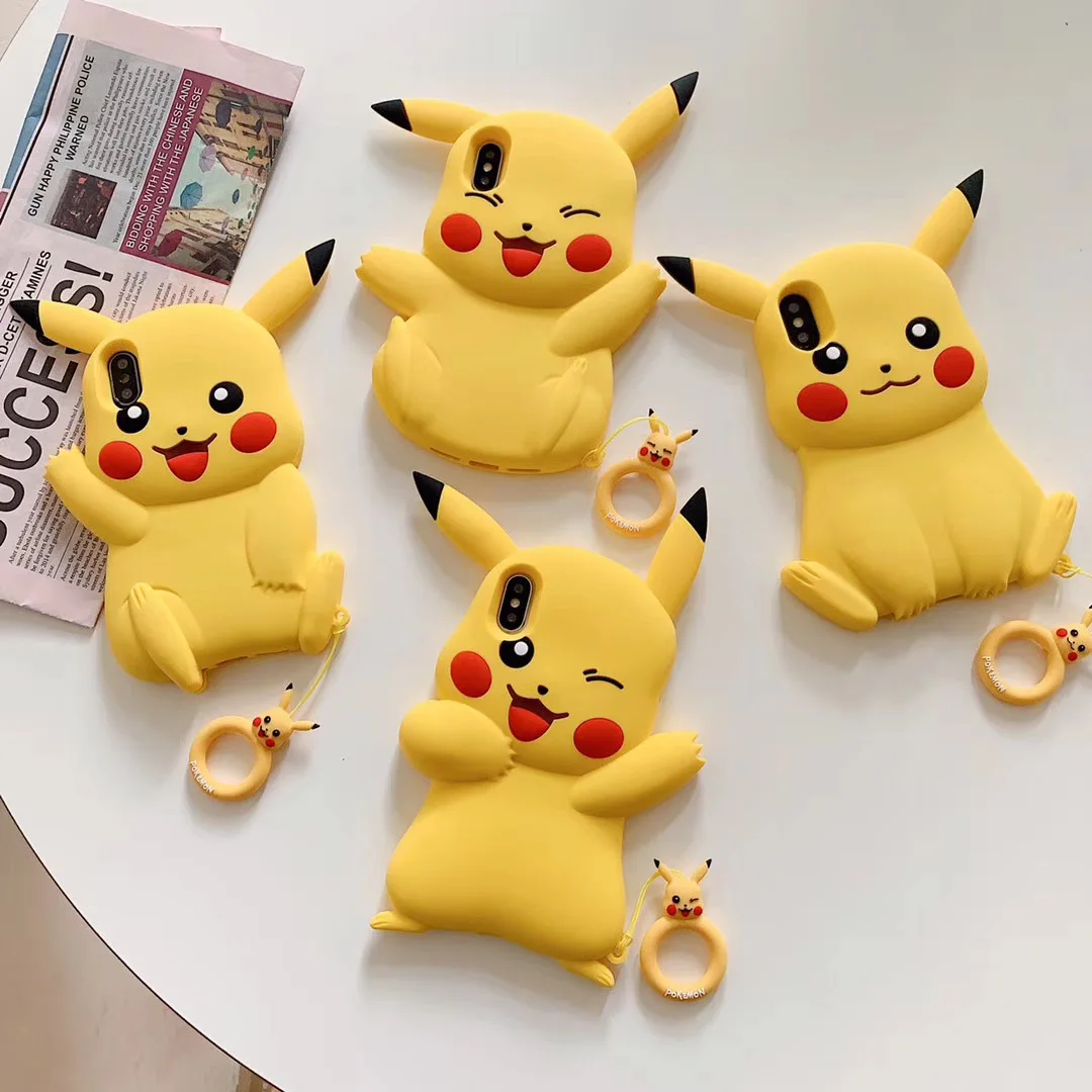 Hot Sale 3d Cartoon Pikachu Design Phone Case With Finger Ring For Iphone  13 Cute Anime Cover For Iphone 12/11/7/8/xr/x/xs/max - Buy Amazon Top  Seller,Mobile Phone Accessories,Mobile Phone Bags & Cases Product