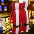 New Table Decoration New Year Christmas Table Decoration For The Elderly Wine Bottle Cover Belt Buckle Wine Bottle Bag