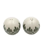 Pepper Round Handmade Cut Ceramic Salt Seasonings Pepper Shakers For Special Gift