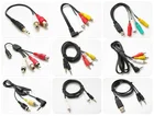 Audio Audio 3.5mm MONO Stereo Male To RCA Famale Cable Jacks AUX Audio Male