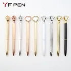 Heart Pen Ball Pen Metal Pink Love Girls Women Heart Shape Premium Metal Laser Logo Aluminum Ball Pen