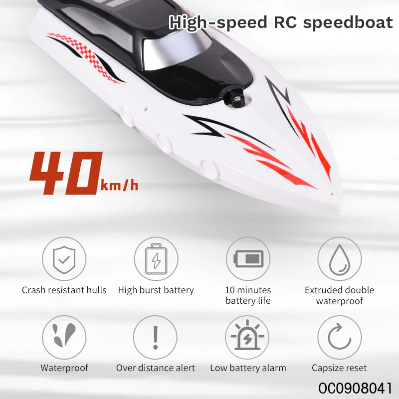 1:36 40km/h high speed toy high speed ship fast rc racing sports boat radio control