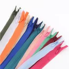 35 Colors Available Conceal Invisible Lace Zipper 25cm-60cm For Dress