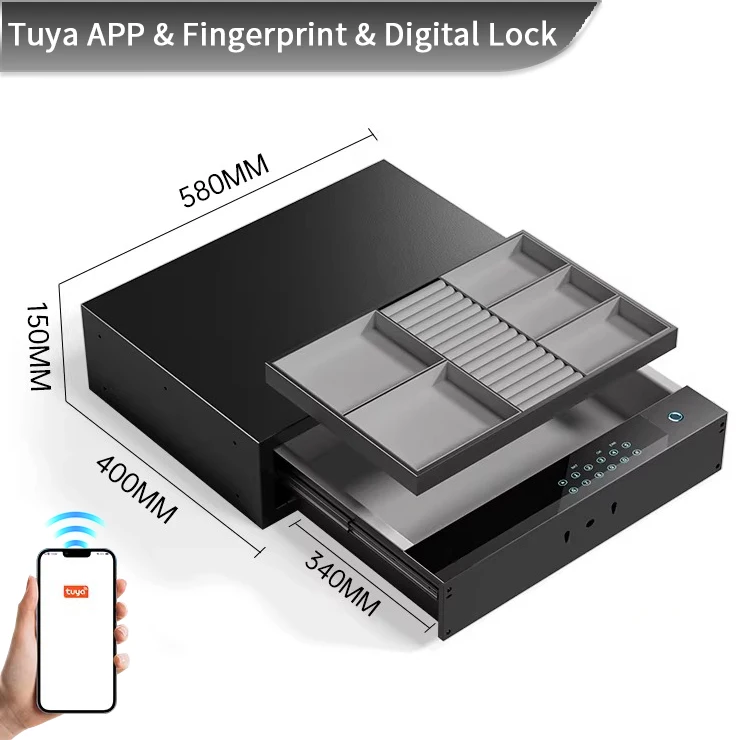 product ceqsafe smart american high security electronic digital code lock drawer hidden safe box-6