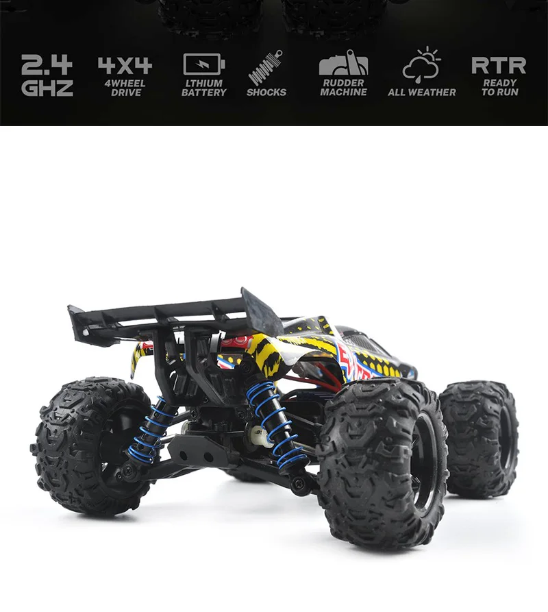 40km/h High-Speed RC Off-Road Car - Upgraded 9302E Electric Truggy