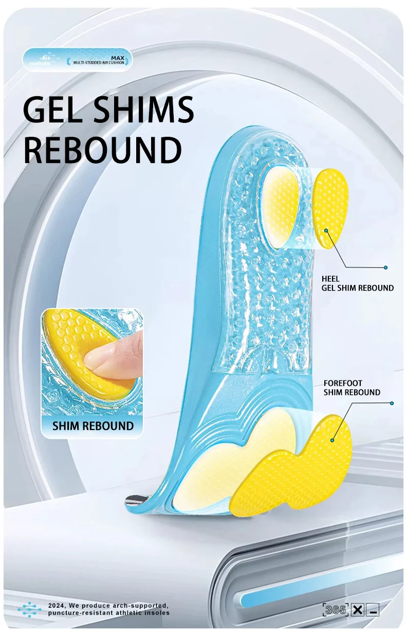 High Elastic Sealed Air Cushion Sports Insoles with Mesh High Elastic Sealed Air Cushion Sports Insoles with Mesh