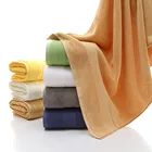 Towel Bath Towels Supplier Pure Color 70*140cm Large Thick Bathing Towel Customised Cotton 490gsm Towel