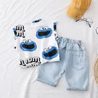 Boys Kids Clothing Suppliers Tank Top Jean Shorts Two-piece Suit Kids Boys Clothes Sets
