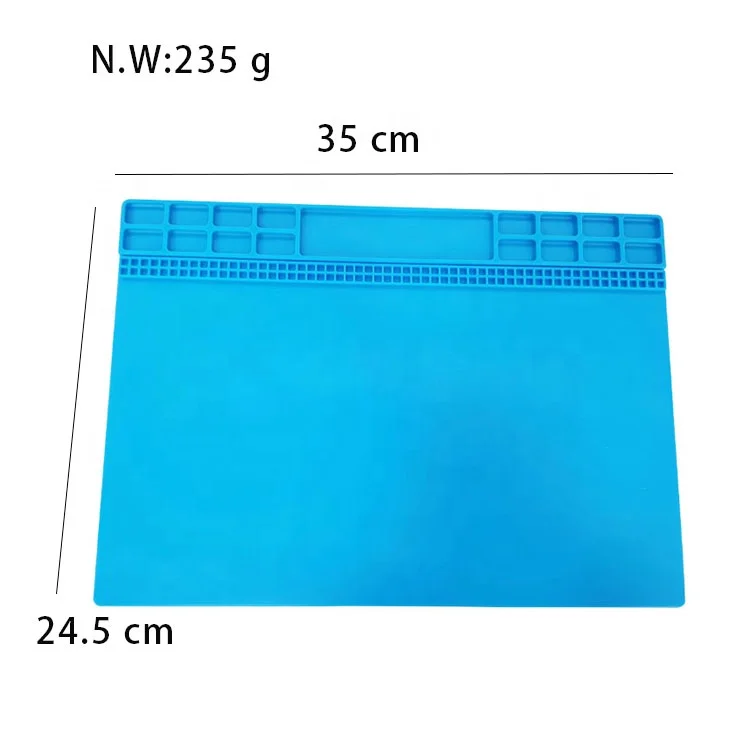 Customized Hot Selling Silicone Pad Temperature Heat Resistant Repair Tool Insulation Desk Mat For Mobile Phone With Magnetic