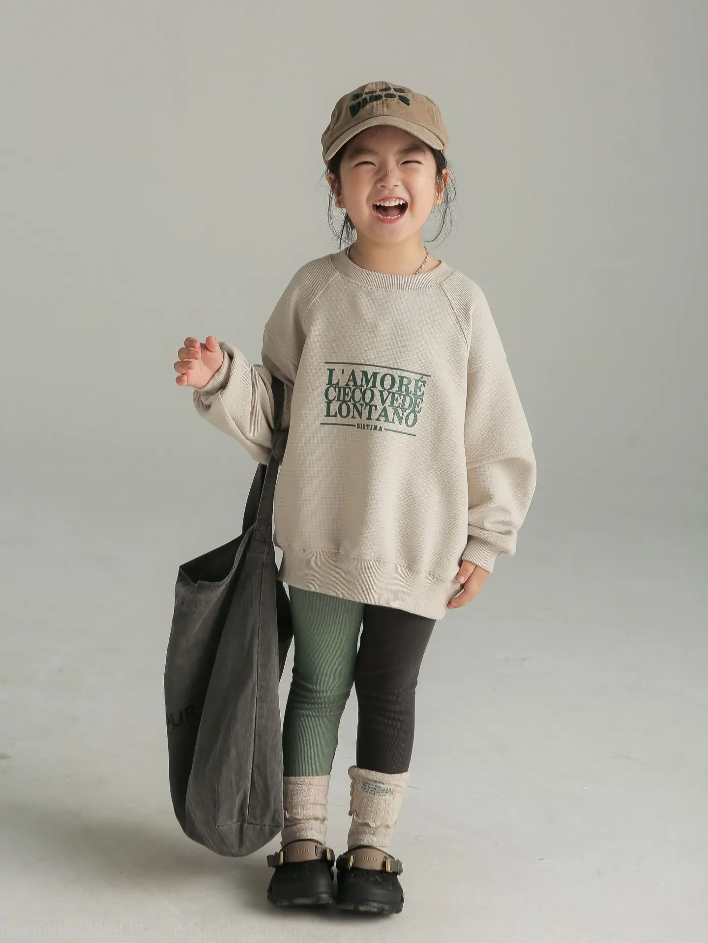 2023 autumn and winter new children's cotton printed hoodie boys and girls long sleeve pullover hoodie