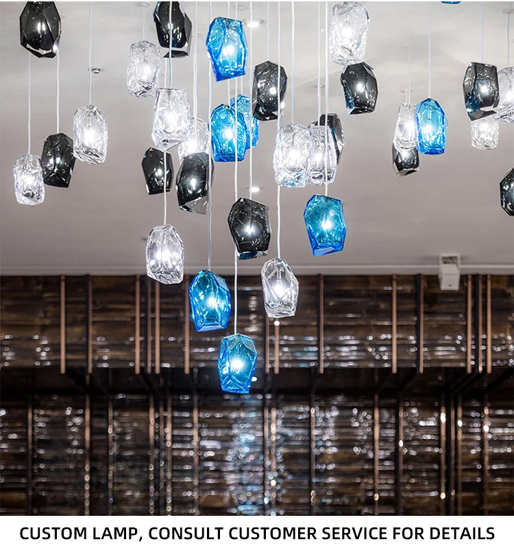 CPL-25 Professional Quality Custom Indoor Decoration Lighting Colorful Glass Led Chandelier manufacture