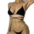 Beachwear Swimwear Bikini Set Nontoxic Nylon Polyester Beachwear Sexy Woman Swimwear Bikini Set 2021