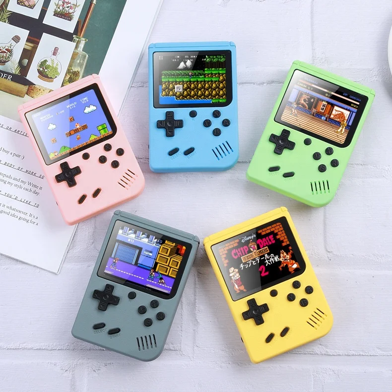 2022 NEW Arrival Colorful Handheld gamer s Player portable game console Christmas Gift With inner 400 games 400 in 1Game Box