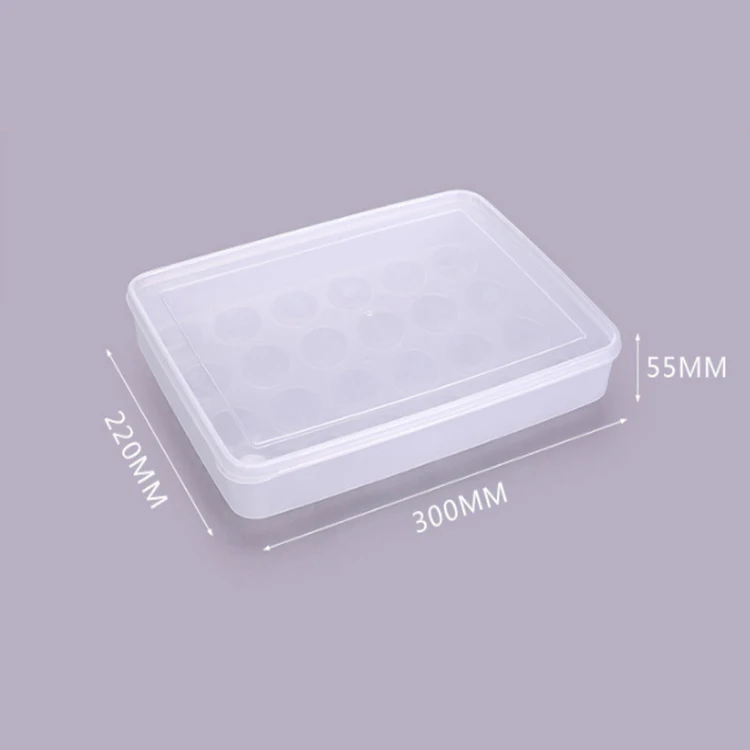 Cheaper Price PP Plastic Egg Tray Refrigerator Storage Egg Box with lid